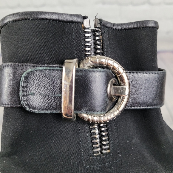 STUART WEITZMAN | side zip high top wedge boots - Picture 7 of 9